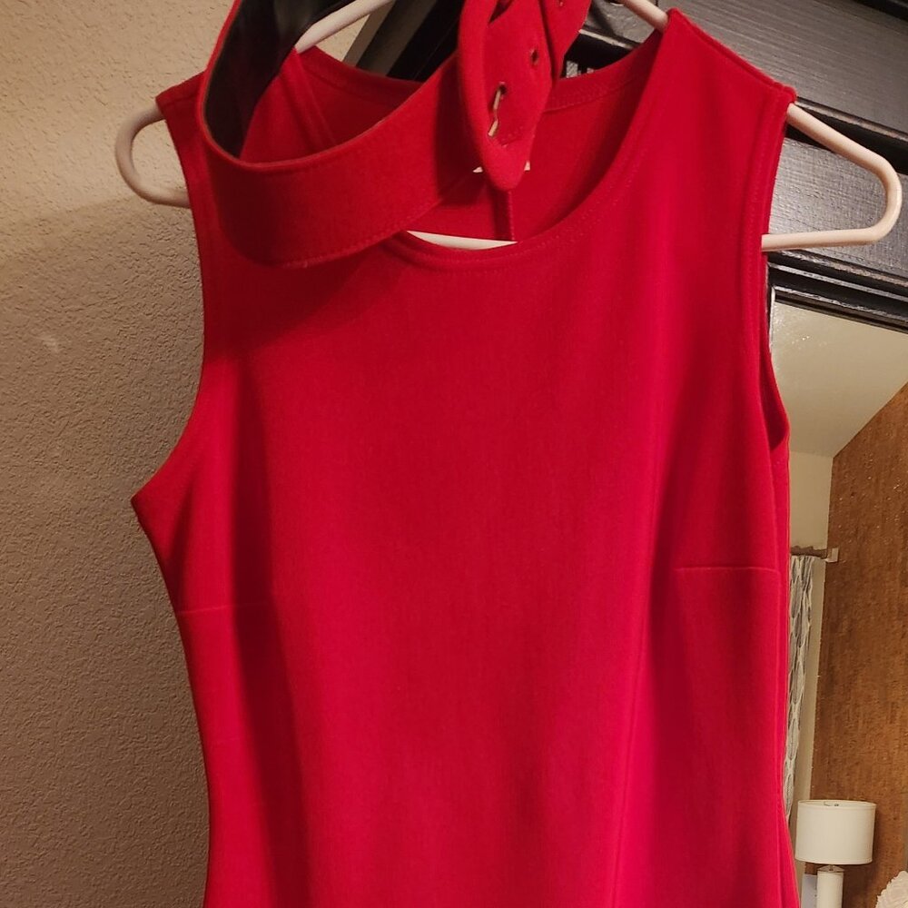 Hot Red Moda Stretchy Dress